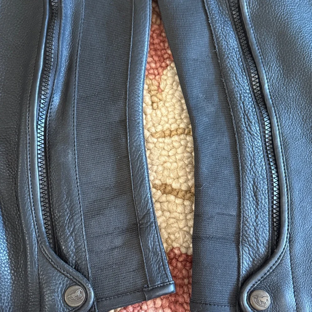 Black Leather Pet Leg Protectors - Picture 6 of 8